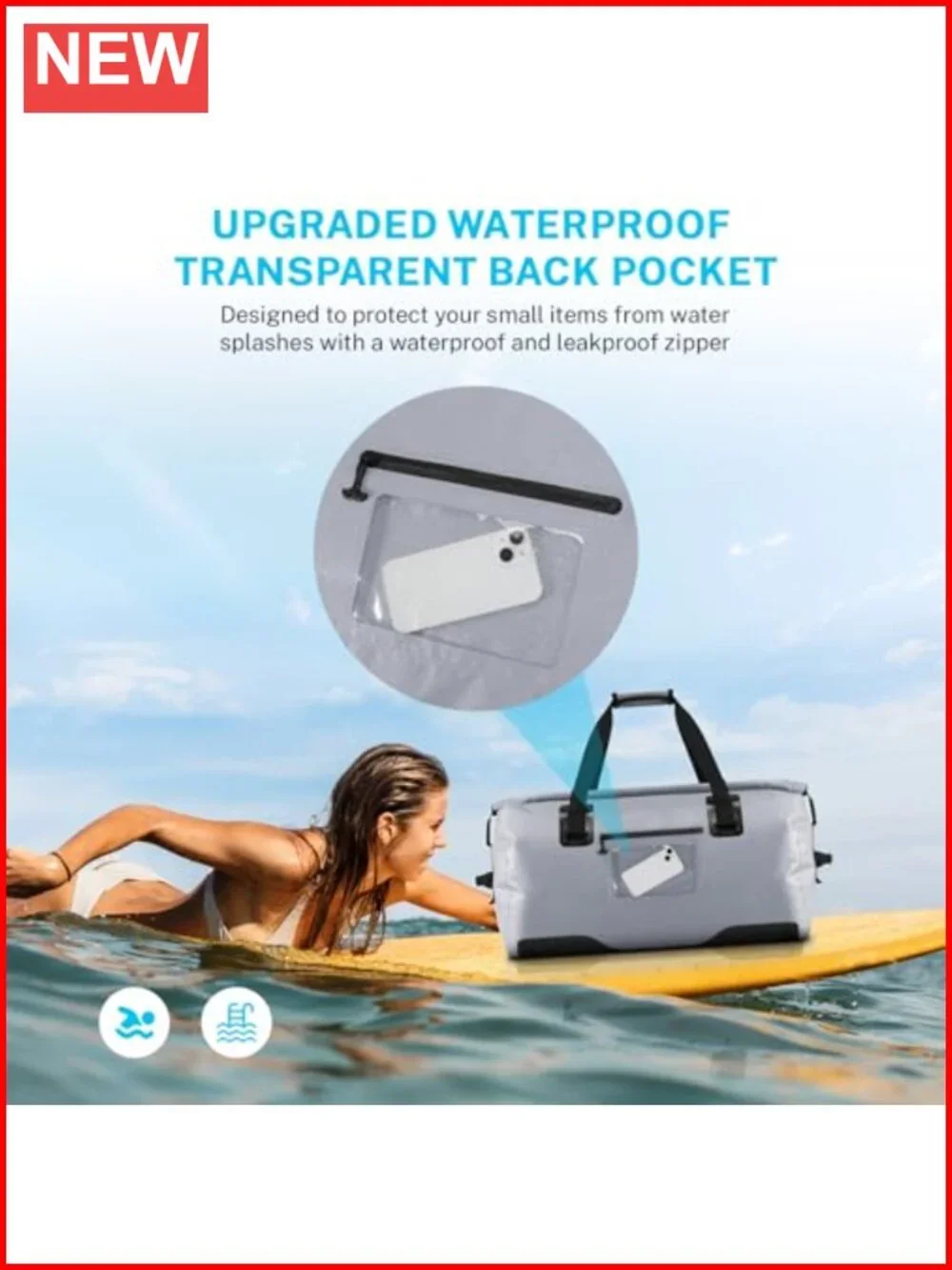 Extra Large Waterproof Dry Duffel Bag PVC Heavy Duty Kayaking Boating